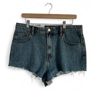 BDG Blue Jean Shorts High-Waisted Cut-Off